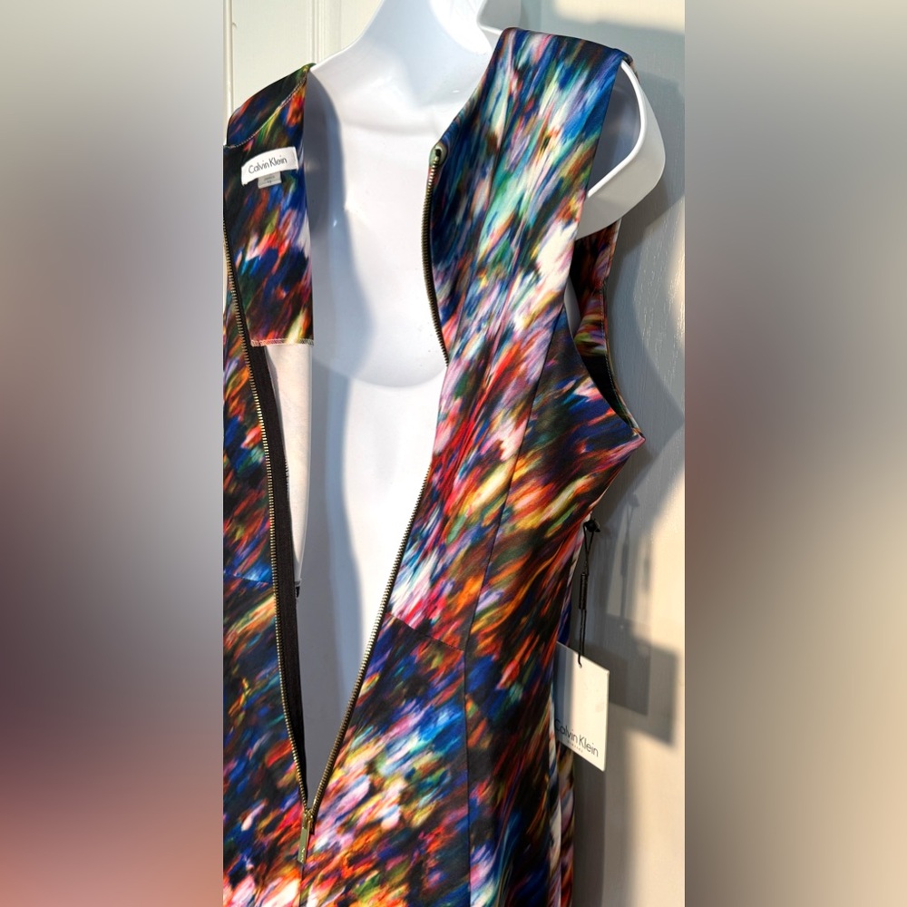 Calvin Klein Multicolor Sleeveless Women's sheath Dress size 12 - Picture 7 of 13